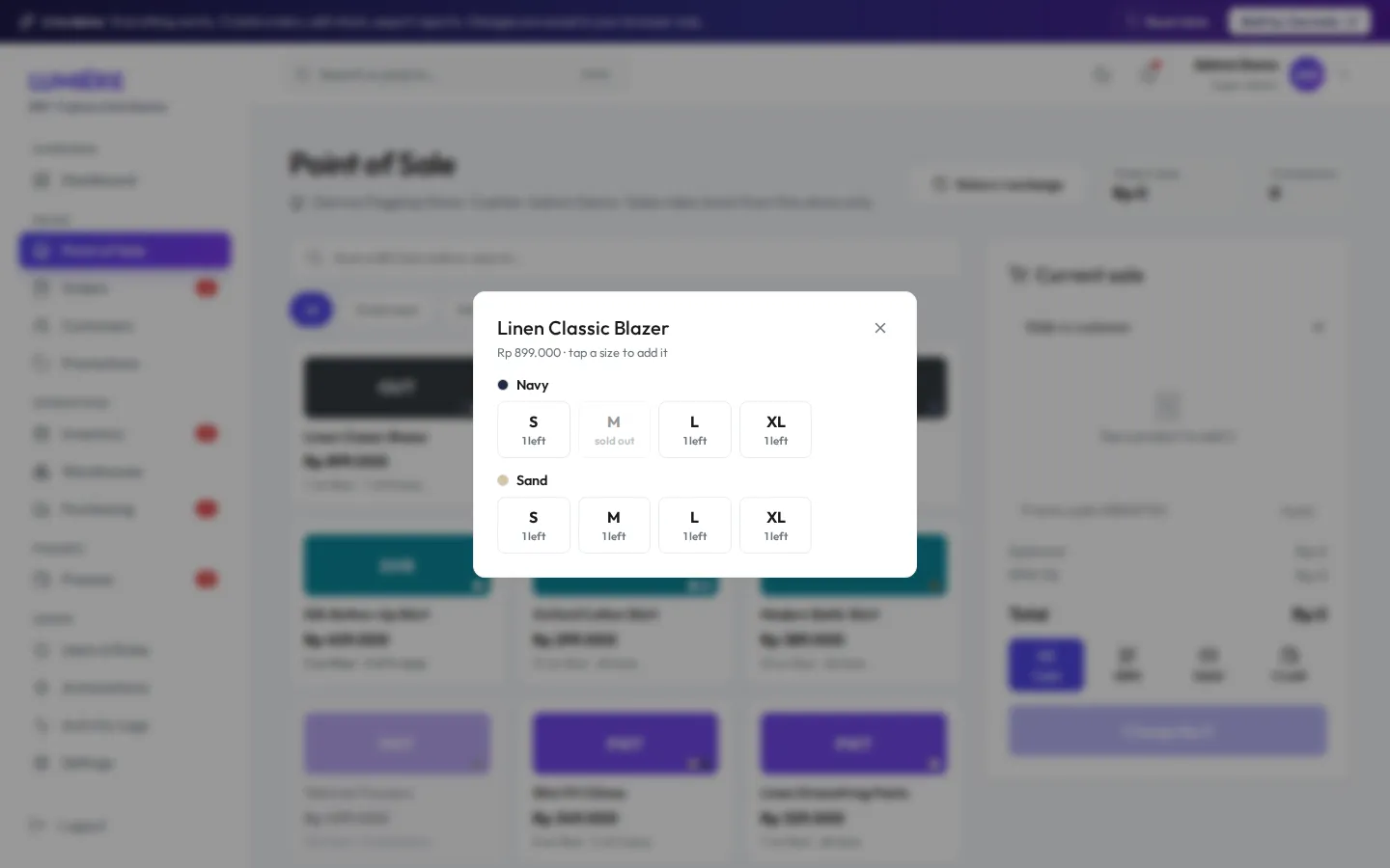 Lumiere ERP: Kasir (POS)